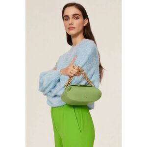 Yuzefi Dinner Roll Shoulder Bag with Gold hardware